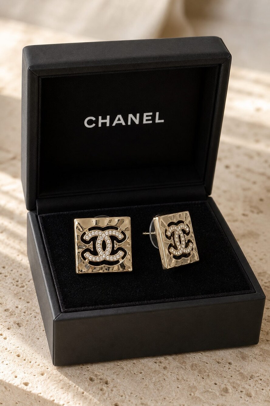 CHANEL Classic Parisian Earrings Style 17 | New with Box - Picture 4 of 9